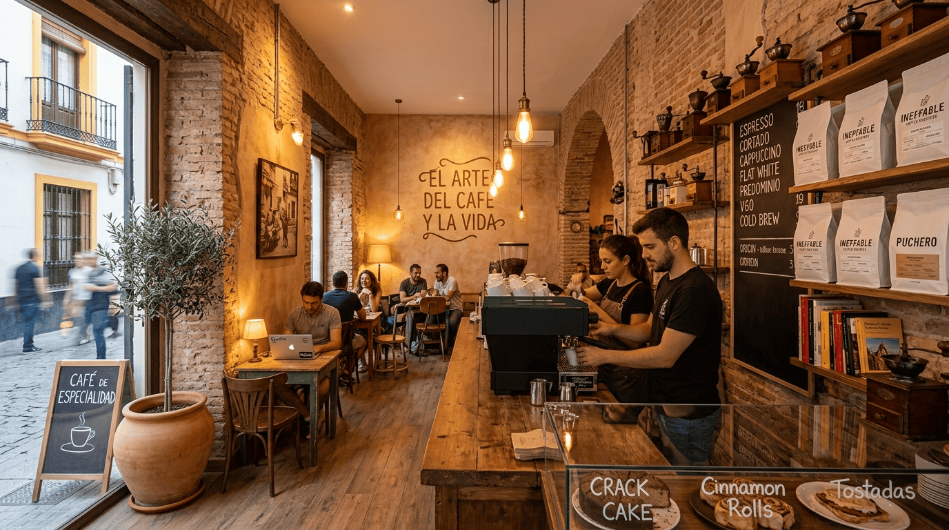 Cafe Naranja Seville coffee shop